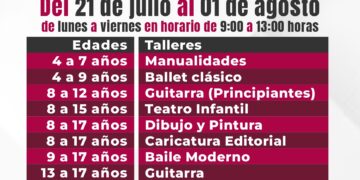 Invitan a niños y jóvenes a los Cursos de Verano de la Casa de Cultura del Estado