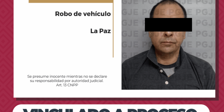 POR ROBO DE VEHÍCULO OBTIENE PGJE VINCULACIÓN A PROCESO CONTRA IMPUTADO 