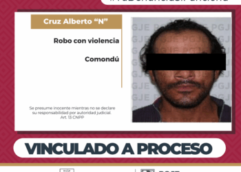 OBTIENE PGJE VINCULACIÓN A PROCESO DE UN HOMBRE POR ROBO CON VIOLENCIA EN CIUDAD CONSTITUCIÓN 