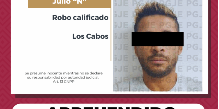 APREHENDE PGJE A IMPUTADO POR ROBO A ESTABLECIMIENTO COMERCIAL