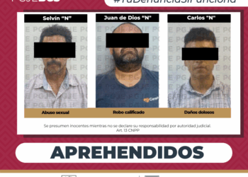 CUMPLIMENTA PGJE 3 ÓRDENES DE APREHENSIÓN POR DIVERSOS DELITOS 
