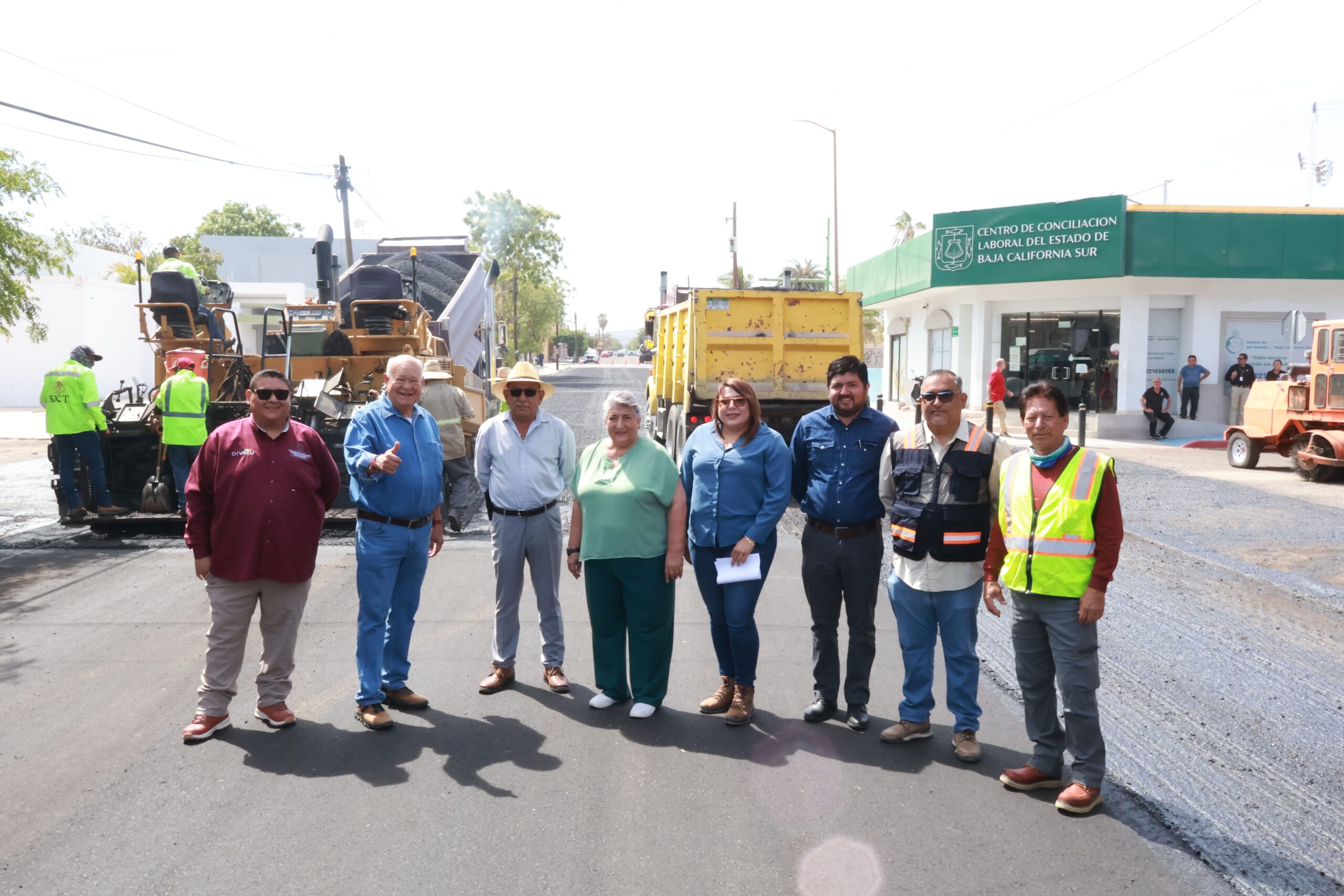 Supervisa Víctor Castro obras de mejoramiento vial en La Paz; se invierten más de 91 mdp