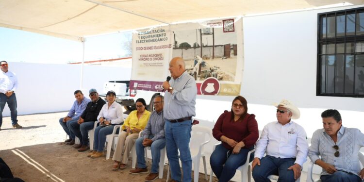 Entrega Gobernador de BCS la rehabilitación de la estación de bombeo de aguas residuales en Ciudad Insurgentes