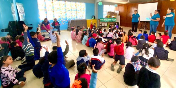 OOMSAPAS La Paz refuerza Cultura del Agua en la niñez de Todos Santos