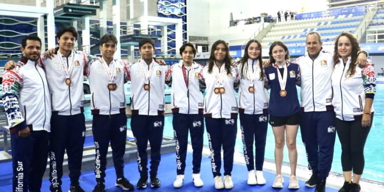 BCS CIERRA CON 13 PRESEAS EN LA OLIMPIADA NACIONAL DE CLAVADOS 2025