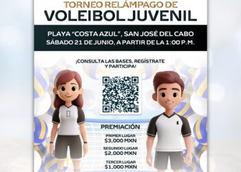 Invitan a participar en el Torneo Relámpago de Voleibol Juvenil en San José del Cabo