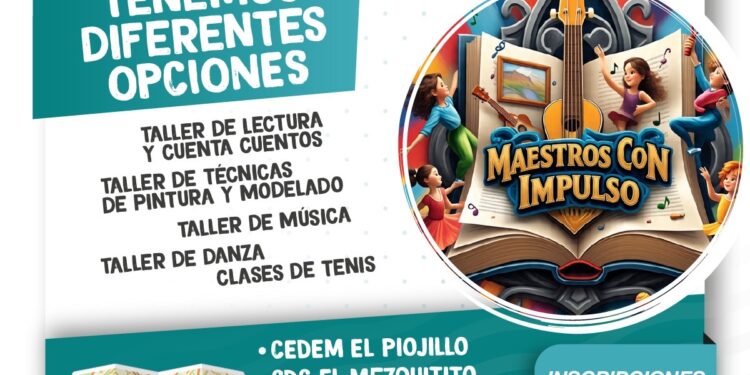 Invitan a participar en los talleres del programa Maestros con Impulso