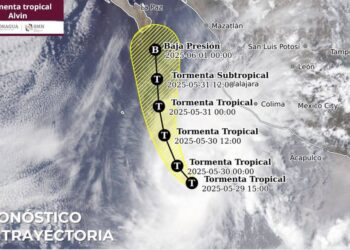 Tormenta Tropical Alvin se fortalece: Protección Civil Los Cabos activa vigilancia permanente