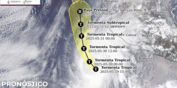 Tormenta Tropical Alvin se fortalece: Protección Civil Los Cabos activa vigilancia permanente
