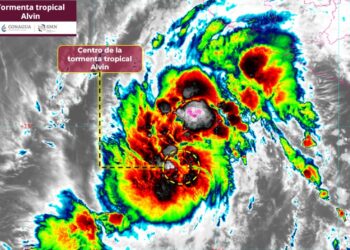 Se formó la tormenta tropical “Alvin” en el Pacífico; Protección Civil de Los Cabos mantiene vigilancia 