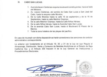 Permitida venta de bebidas alcohólicas en bares y restaurantes ubicados dentro de hoteles de Los Cabos