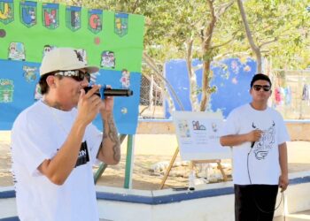 Realizan presentación de rap con mensaje positivo en la subdelegación de Caduaño