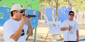 Realizan presentación de rap con mensaje positivo en la subdelegación de Caduaño