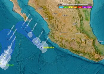Monitorea Protección Civil de Los Cabos tormenta tropical y huracán en el Pacífico 
