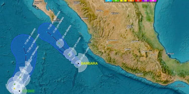 Monitorea Protección Civil de Los Cabos tormenta tropical y huracán en el Pacífico 