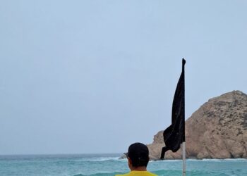 Este sábado se registra en Los Cabos el cierre de las playas Las Viudas, Santa María, El Chileno, Palmilla y Acapulquito