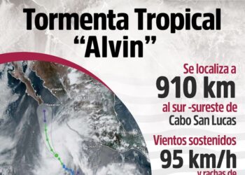 Ayuntamiento de La Paz mantiene vigilancia ante posible acercamiento de la tormenta tropical “Alvin”