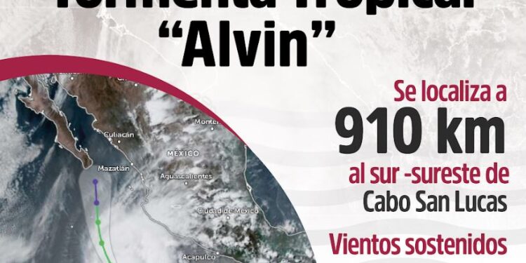Ayuntamiento de La Paz mantiene vigilancia ante posible acercamiento de la tormenta tropical “Alvin”