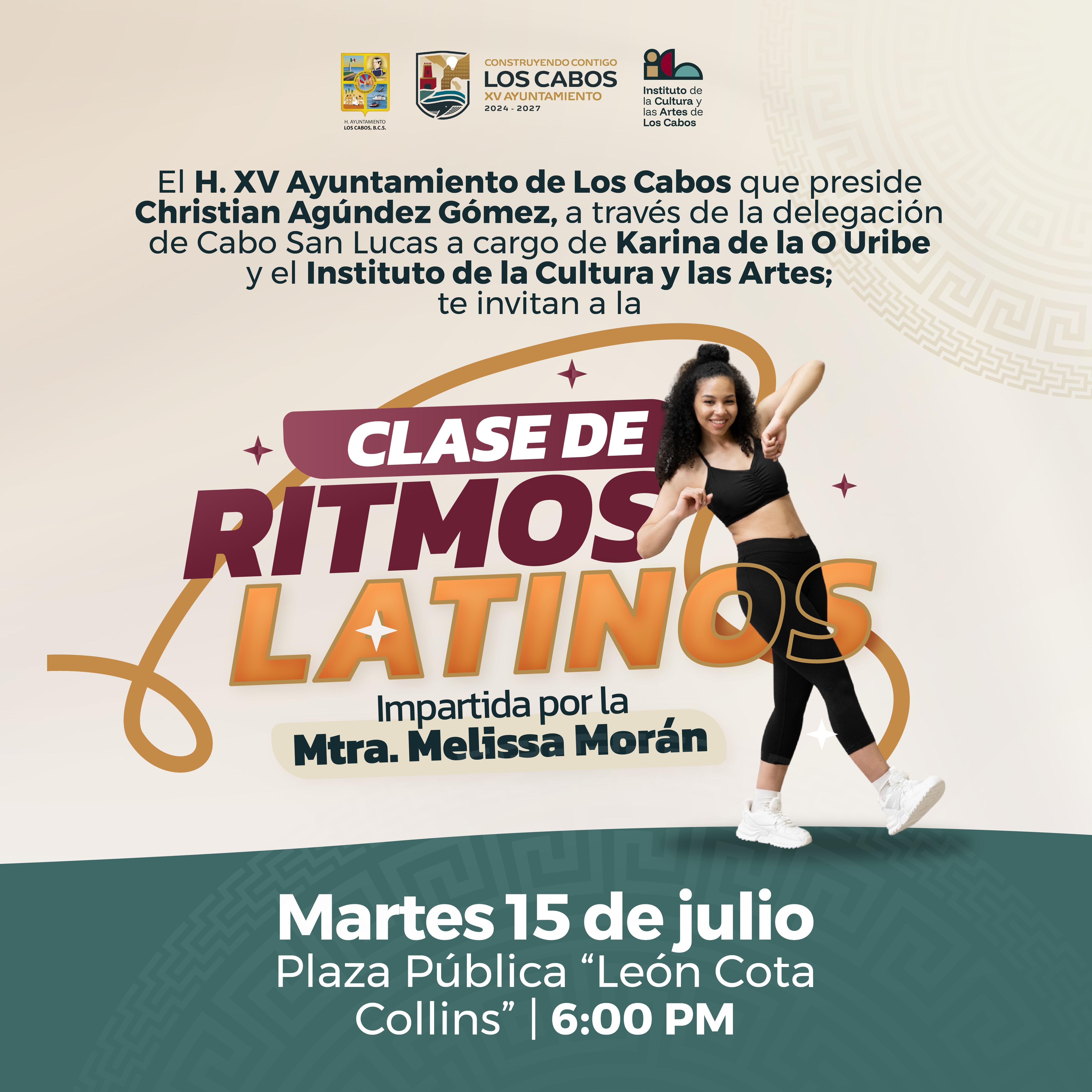 Invitan a participar en clase gratuita de ritmos latinos en Cabo San Lucas