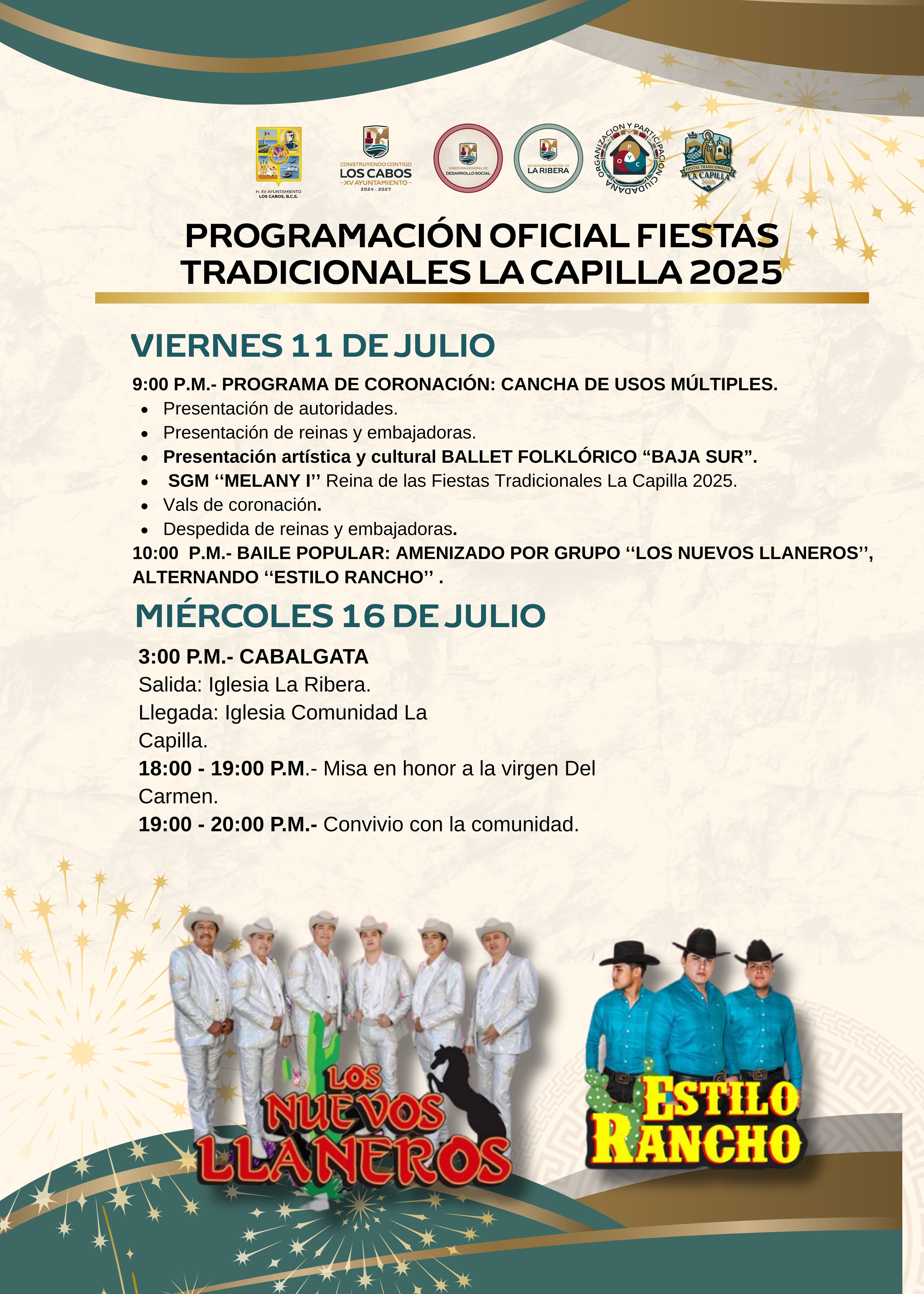 Todo listo para las Fiestas Tradicionales La Capilla 2025