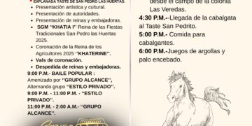 Se prepara San Pedro Las Huertas para celebrar sus Fiestas Tradicionales 2025