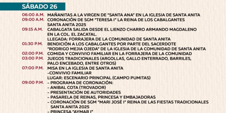 Con tradicional cabalgata, Santa Anita celebrará este sábado sus Fiestas Tradicionales 2025