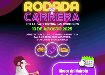 Invitan a juventudes a sumarse a la “Rodada y Carrera por la Paz y contra las Adicciones”