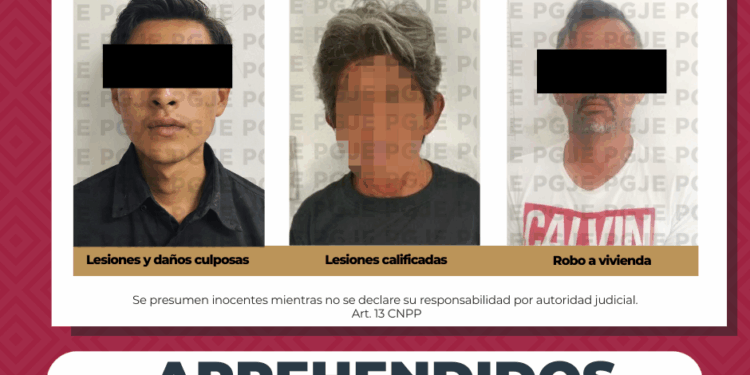 PGJE CUMPLIMENTÓ TRES ÓRDENES DE APRHENSIÓN 