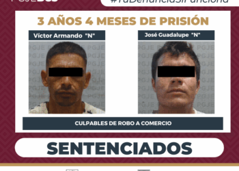 LOGRA PGJE SENTENCIA DE 3 AÑOS 4 MESES DE PRISIÓN PARA CULPABLES DE ROBO A COMERCIO ABIERTO AL PÚBLICO EN LA PAZ
