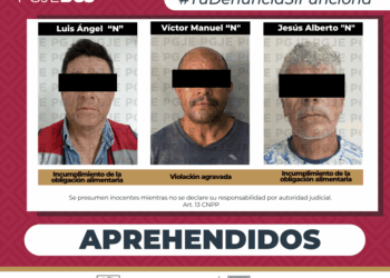 CUMPLIMENTA PGJE TRES ÓRDENES DE APREHENSIÓN POR DELITOS CONTRA LA LIBERTAD SEXUAL Y LA FAMILIA  