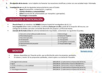 COSCYT anuncia dos nuevas convocatorias dirigidas a jóvenes e investigadores