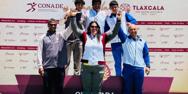Atletismo gana dos oros en la Olimpiada Nacional de Tlaxcala 2025