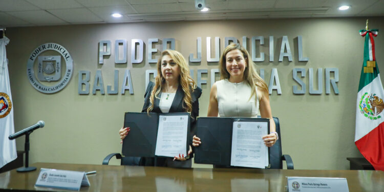 Firman convenio Ayuntamiento de La Paz y Poder Judicial para brindar justicia alternativa