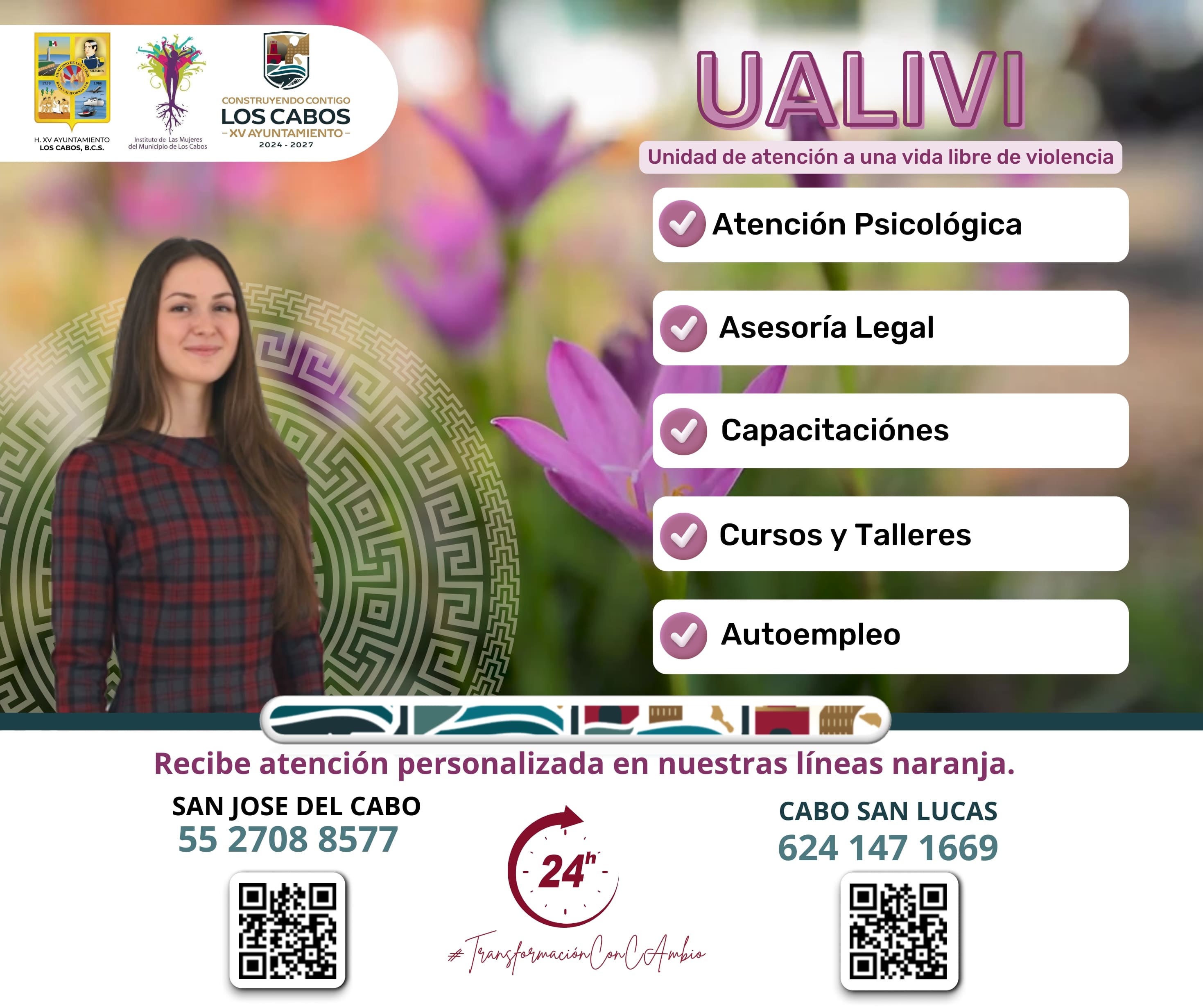 IMMLC ofrece apoyo psicológico y legal a mujeres que viven en situación de violencia 