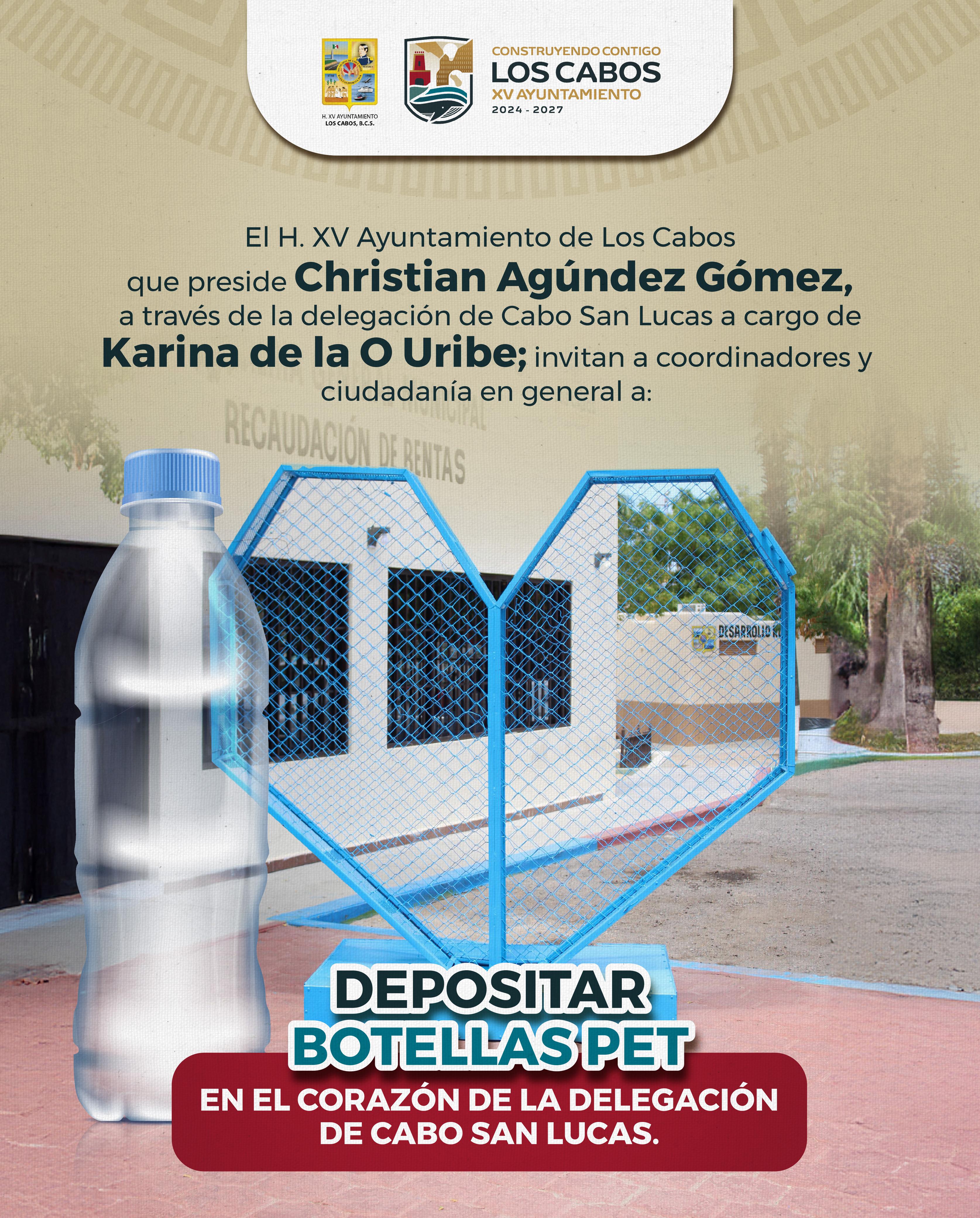 Invitan a la ciudadanía a participar en campaña de reciclaje de botellas PET 