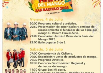 Invitan a la tradicional Feria del Mango en San Bartolo este 4 y 5 de julio