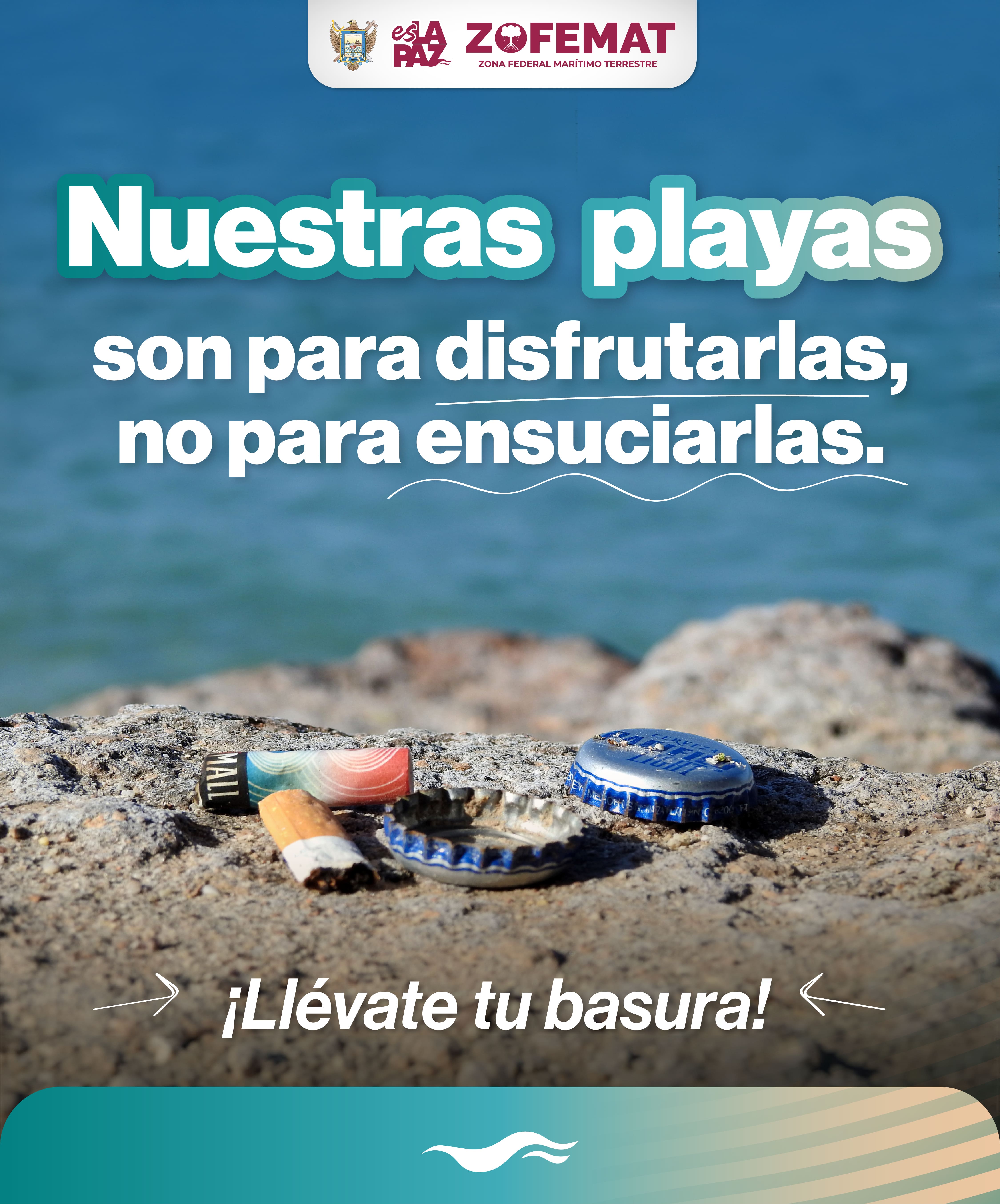 ZOFEMAT La Paz comparte la importancia de cuidar las playas este verano