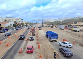 Reanudan circulación vehicular en glorieta Fonatur, sentido San José del Cabo–Cabo San Lucas