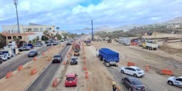Reanudan circulación vehicular en glorieta Fonatur, sentido San José del Cabo–Cabo San Lucas