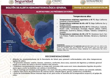 Prevén temperaturas superiores a los 40 °C en Los Cabos; llaman a reforzar medidas preventivas 