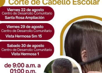 Realizará Ayuntamiento de Los Cabos campaña gratuita de corte de cabello escolar