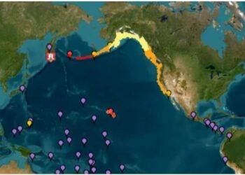 Corrientes más fuertes y olas de un metro se prevén como consecuencia de sismo en Océano Pacífico 
