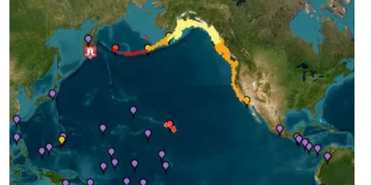Corrientes más fuertes y olas de un metro se prevén como consecuencia de sismo en Océano Pacífico 