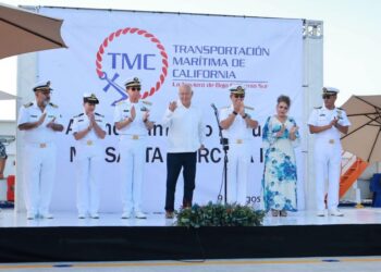 Abanderamiento del buque “Santa Marcela II” refuerza la conectividad y el desarrollo marítimo de BCS