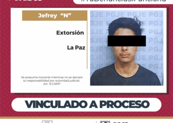 OBTIENE PGJE VINCULACIÓN A PROCESO CONTRA PROBABLE RESPONSABLE DE EXTORSIÓN EN AGRAVIO DE UNA JOYERÍA EN LA PAZ 