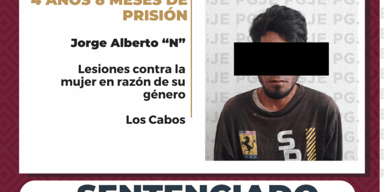 OBTIENE PGJE SENTENCIA DE 4 AÑOS 8 MESES DE PRISIÓN CONTRA RESPONSABLE DE LESIONES CONTRA LA MUJER EN RAZÓN DE SU GÉNERO 