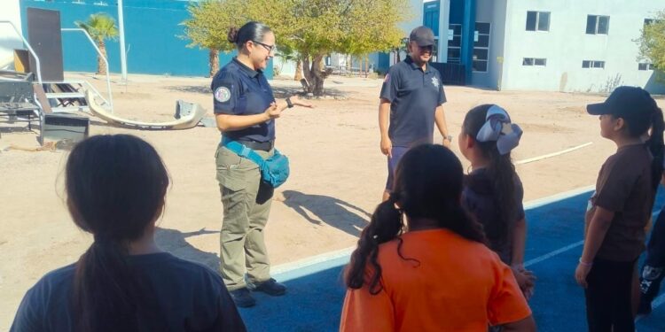 Participan infantes de la Policía Estatal Infantil en taller preventivo