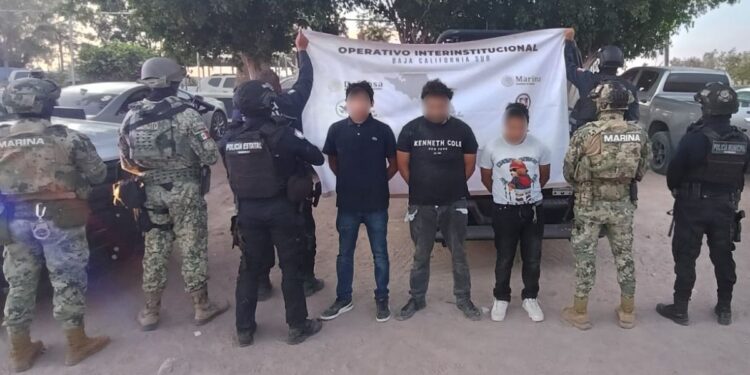 Operativo conjunto logra la detención de presuntos homicidas y generadores de violencia en BCS