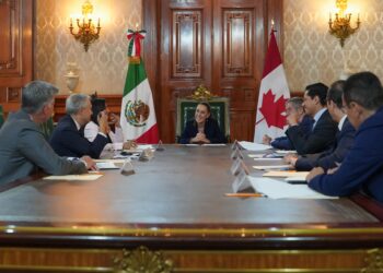 Claudia Sheinbaum consolida lazos con Canadá en histórica reunión en Palacio Nacional