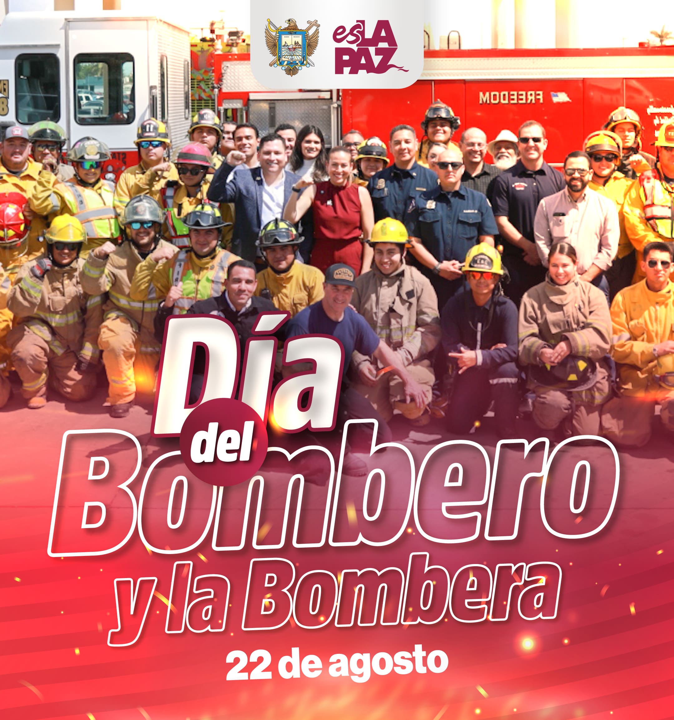 Ayuntamiento de La Paz refrenda su compromiso con los bomberos en su día